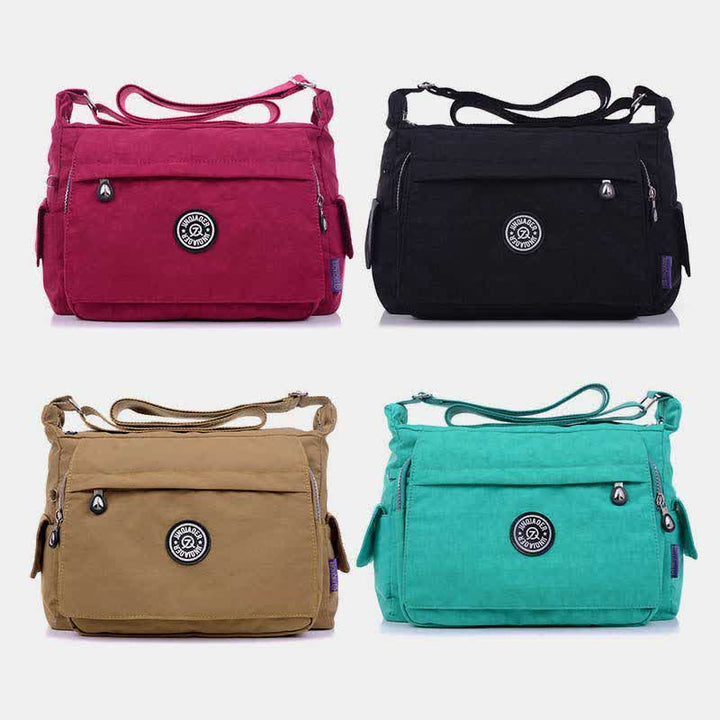 Umhängetasche Kleine Geldbörse für Damen Nylon Schultertasche mit Multi-Tasche