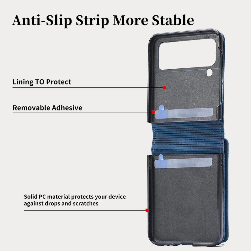 Handyhülle für Z Flip 6 / Z Flip 5 2-in-1 abnehmbare kleine Brieftasche