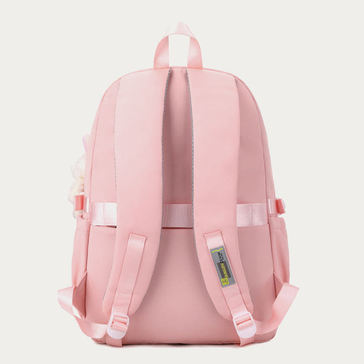 Rucksack für Damen, kariertes Muster, helle Farbe, einfache Schultasche