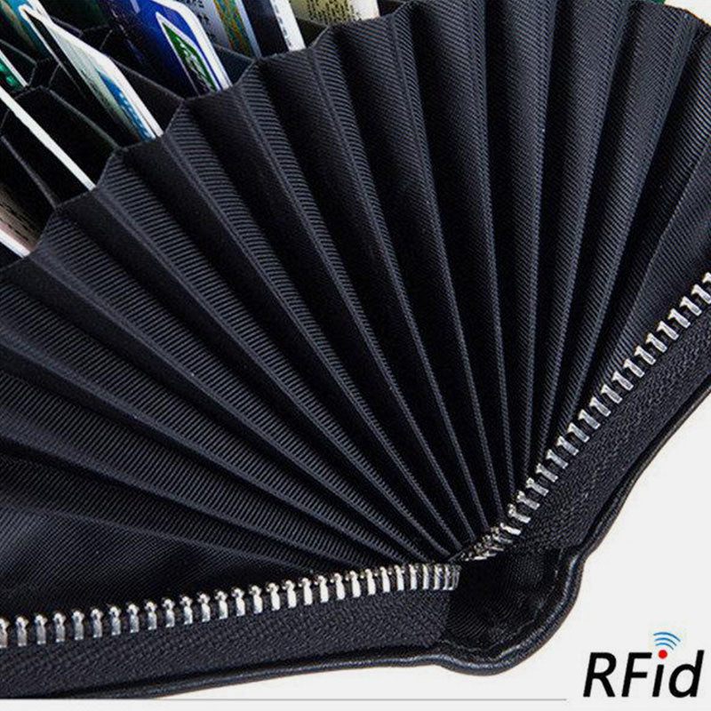 RFID-Kartenetui aus echtem Leder