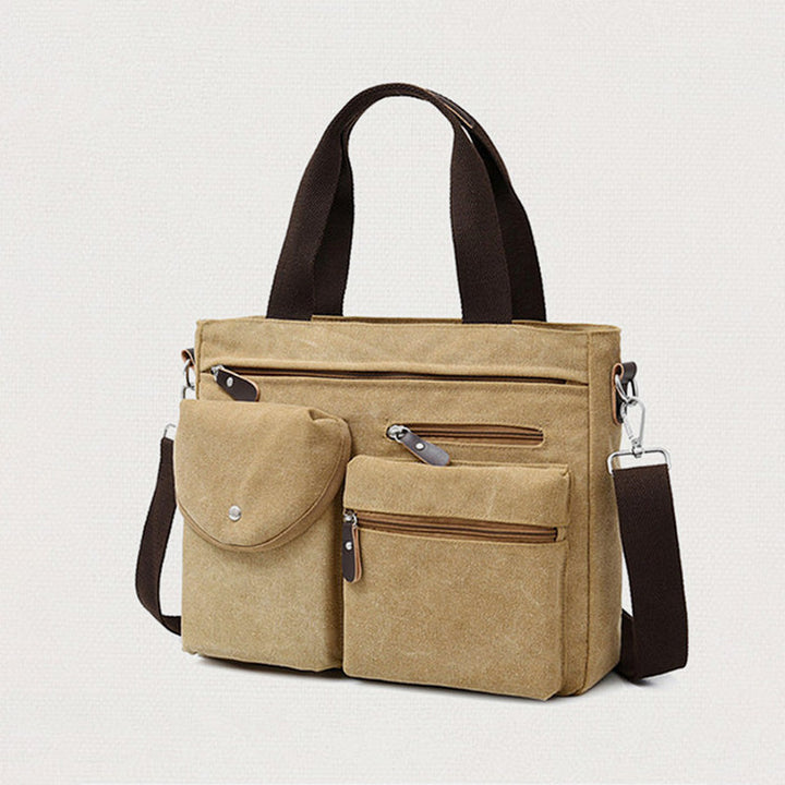 Lässige Umhängetasche mit großem Fassungsvermögen und mehreren Taschen