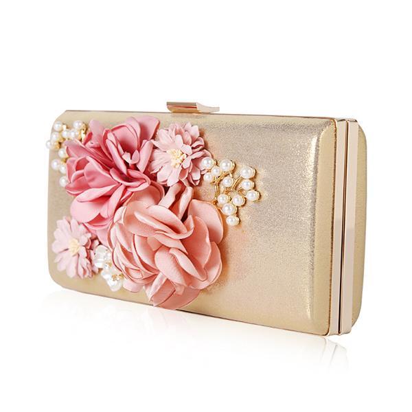 Abendtasche mit Blumenmuster