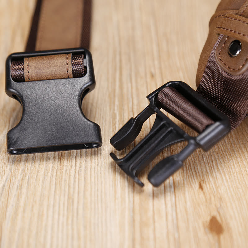 Retro-Schultertasche für Männer, leichter Crossbody-Tagesrucksack