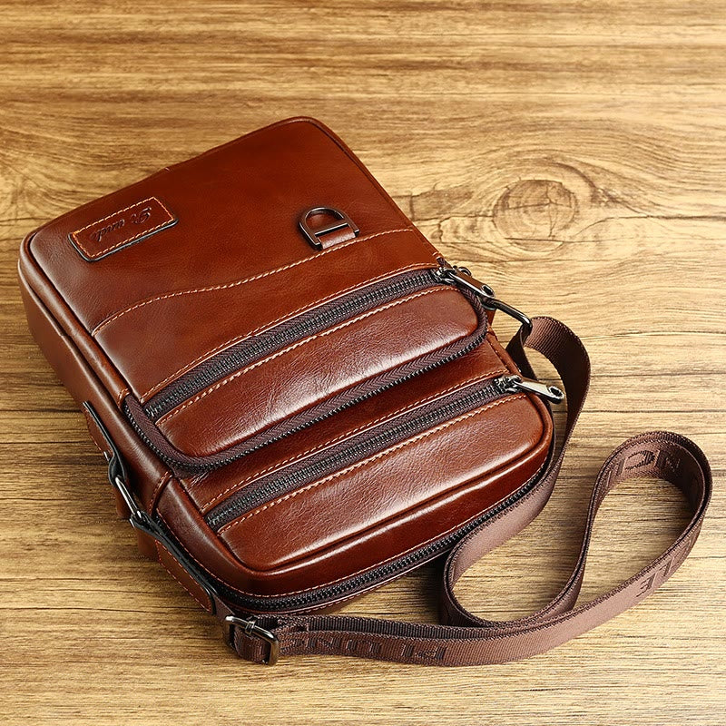 Kleine Umhängetasche für Herren, Vintage, für die Arbeit, für den täglichen Gebrauch