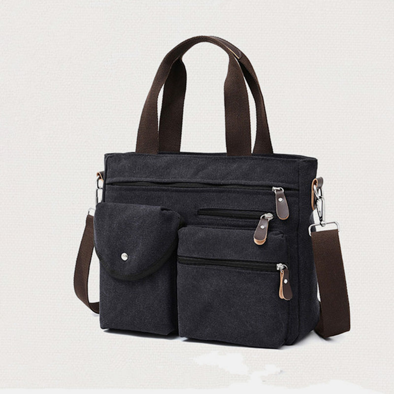 Lässige Umhängetasche mit großem Fassungsvermögen und mehreren Taschen