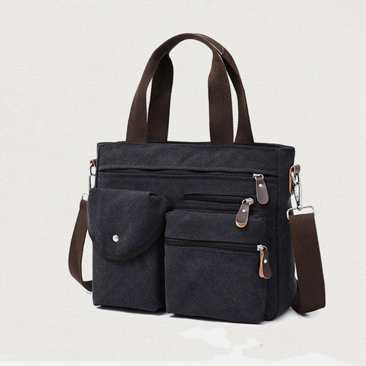 Lässige Umhängetasche mit großem Fassungsvermögen und mehreren Taschen