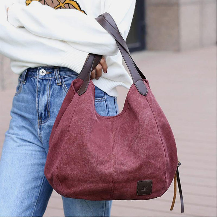 Retro Handtasche mit großem Fassungsvermögen, Umhängetasche