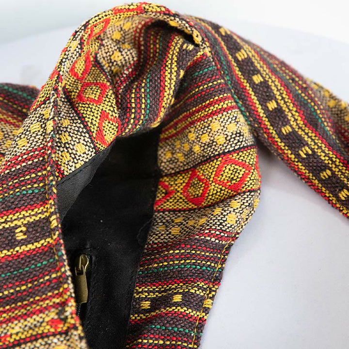 Große Jacquard Canvas Tote Stilvolle Student Umhängetasche für Frauen