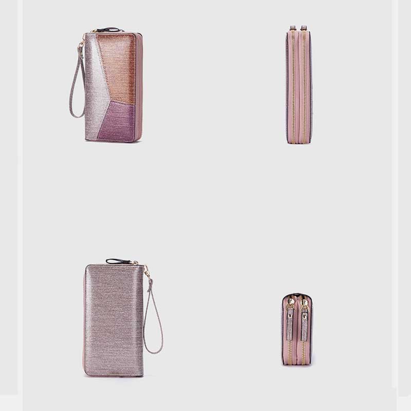 Glitzernde Clutch mit mehreren Taschen, Handytasche