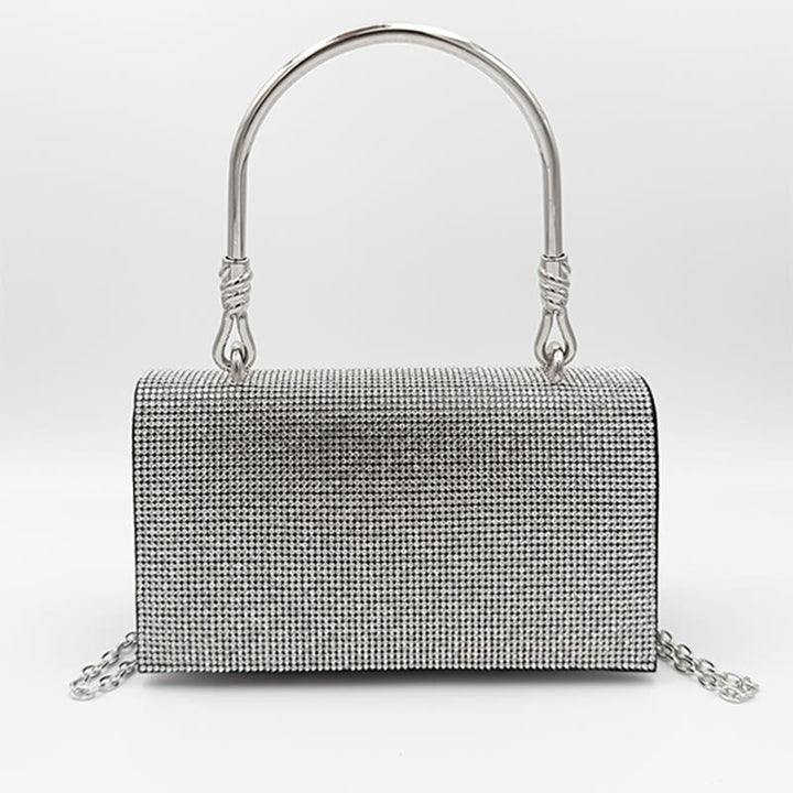 Abendtasche für Damen Glitzer Diamant Leder Leichte Handgelenktasche