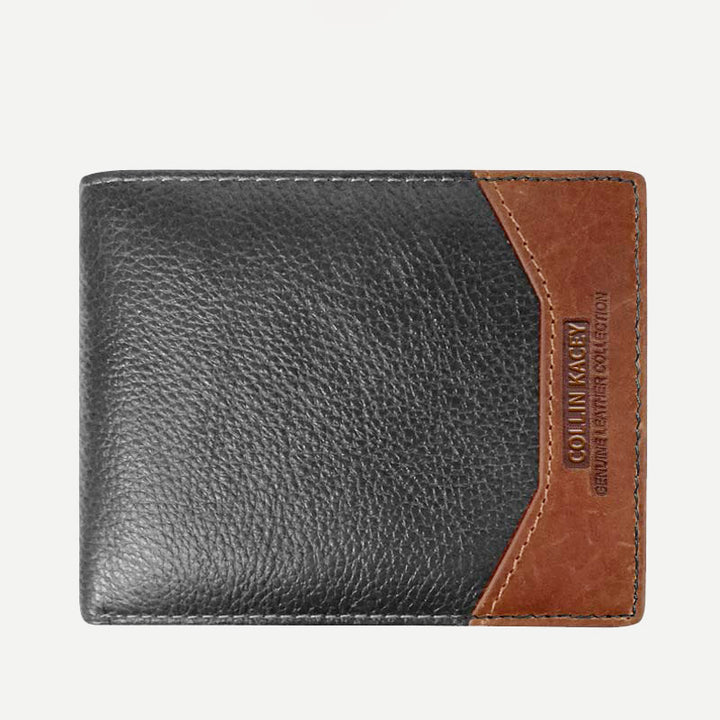 Herren Retro Bifold Kurze Geräumige Leder Geldbörse Multi Style Optionals