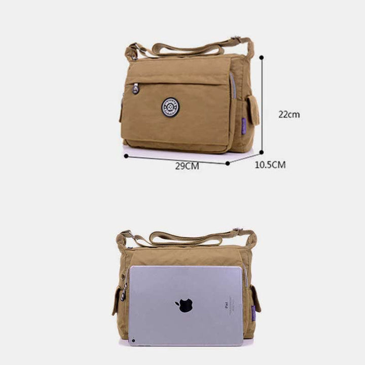 Umhängetasche Kleine Geldbörse für Damen Nylon Schultertasche mit Multi-Tasche