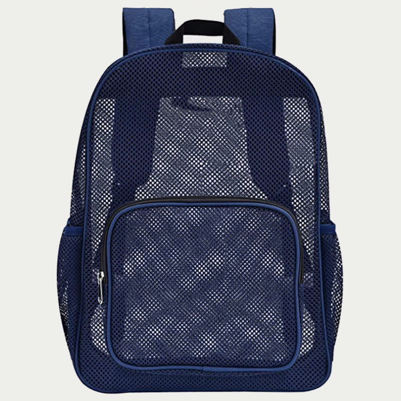 Netz-Rucksack für die Schule, Reisen, durchsichtige tragbare Handtasche