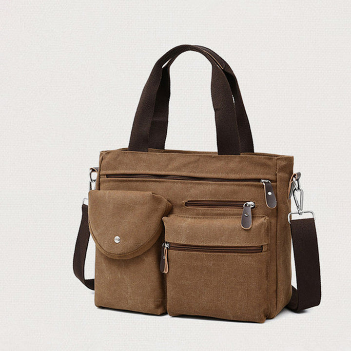 Lässige Umhängetasche mit großem Fassungsvermögen und mehreren Taschen