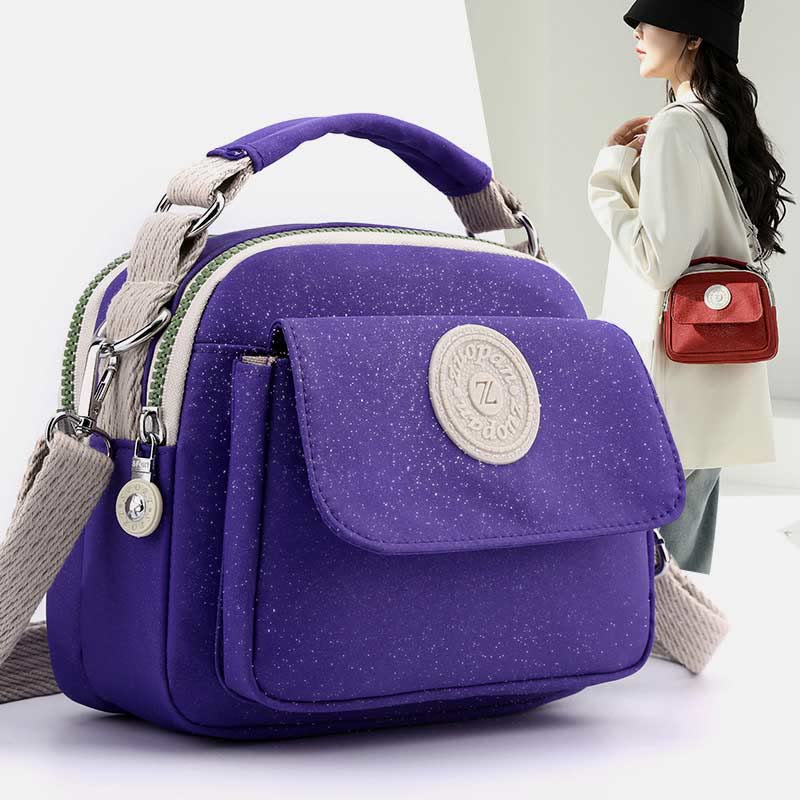 Tasche mit Griff oben für Damen, einfache, tragbare Umhängetasche mit Spritzschutz