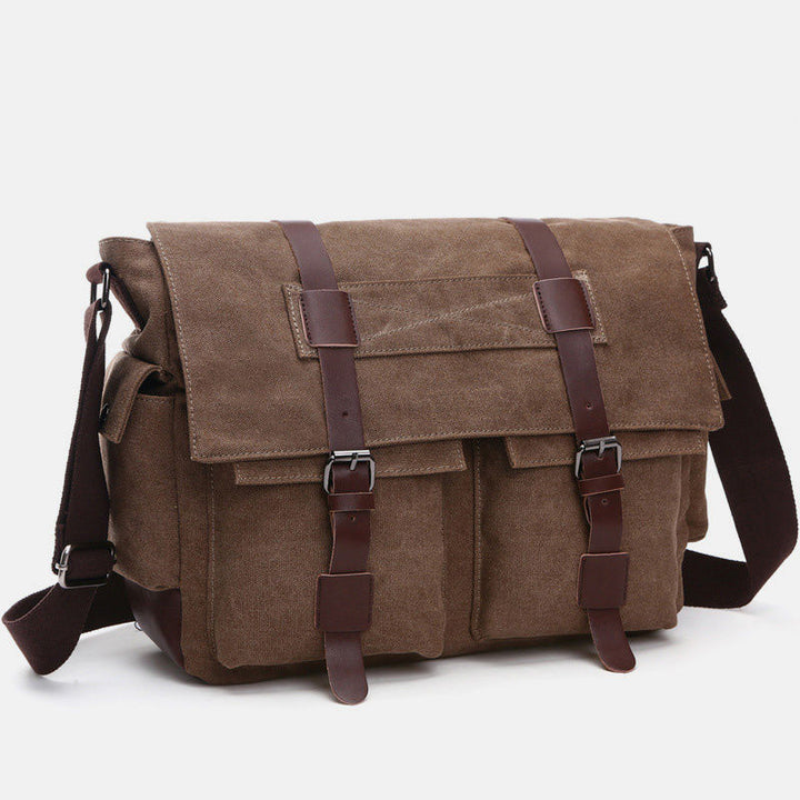 Retro Business Messenger Bag mit mehreren Taschen