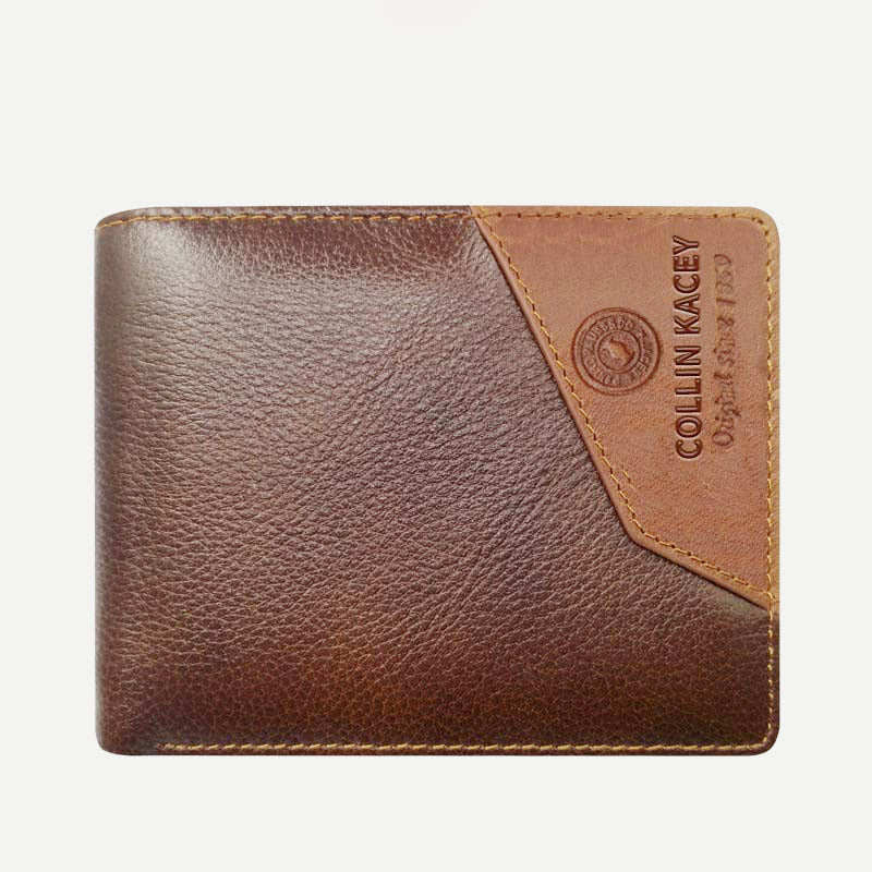 Herren Retro Bifold Kurze Geräumige Leder Geldbörse Multi Style Optionals