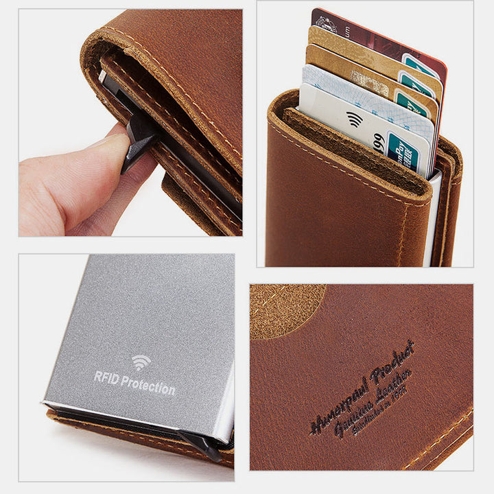 RFID Retro Kartenhalter Business Geldbörse