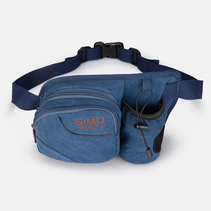 Kleine Hüfttasche für Herren, für Outdoor-Reiten, Canvas-Sporttasche