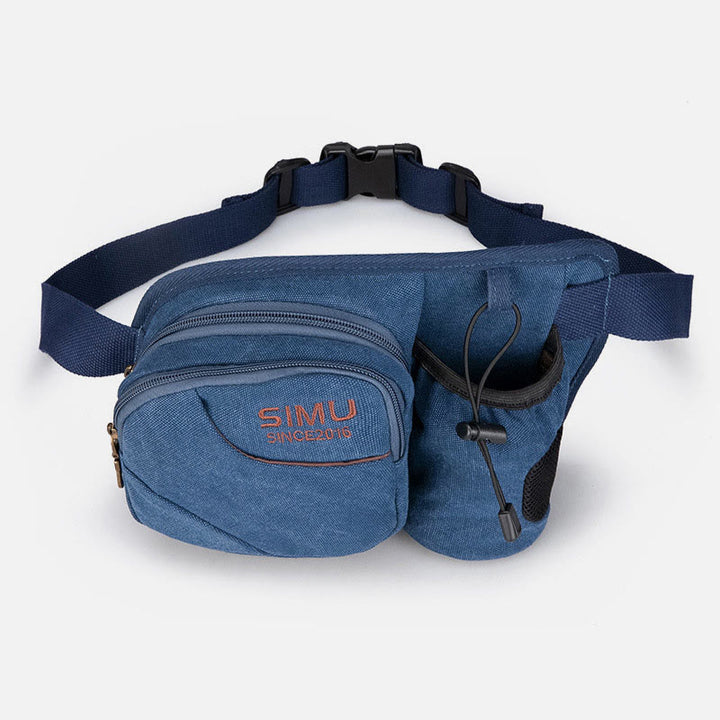 Kleine Hüfttasche für Herren, für Outdoor-Reiten, Canvas-Sporttasche