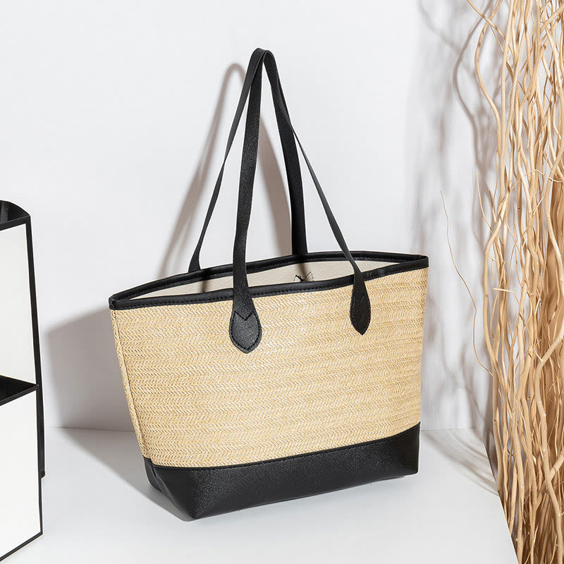 Tragetasche für Damen, einfache, lässige, tragbare Tasche mit großem Fassungsvermögen