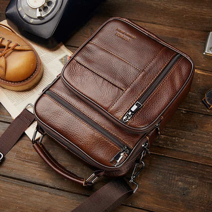 Messenger Bag für Herren, für Geschäftsreisen, kleine Umhängetasche