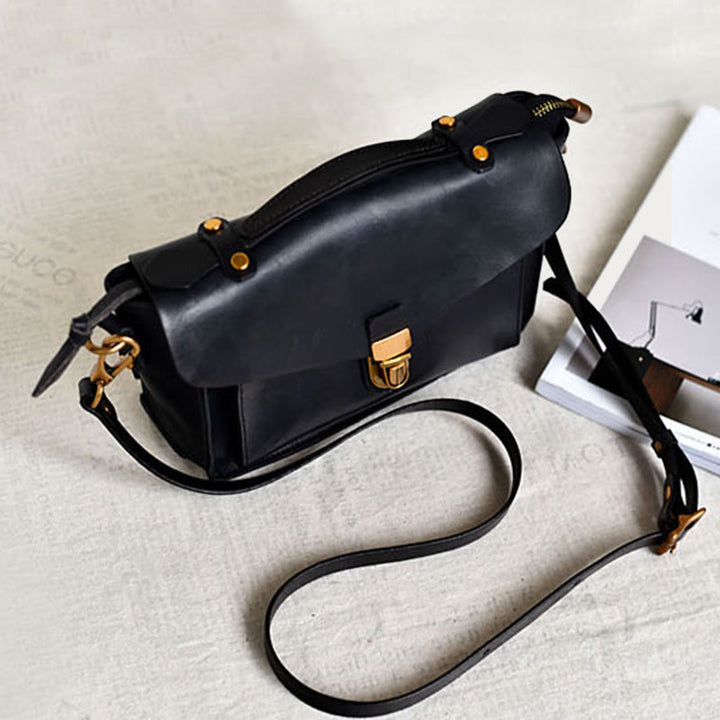 Top-Griff-Tasche für Damen Leder große Kapazität Messenger Bag