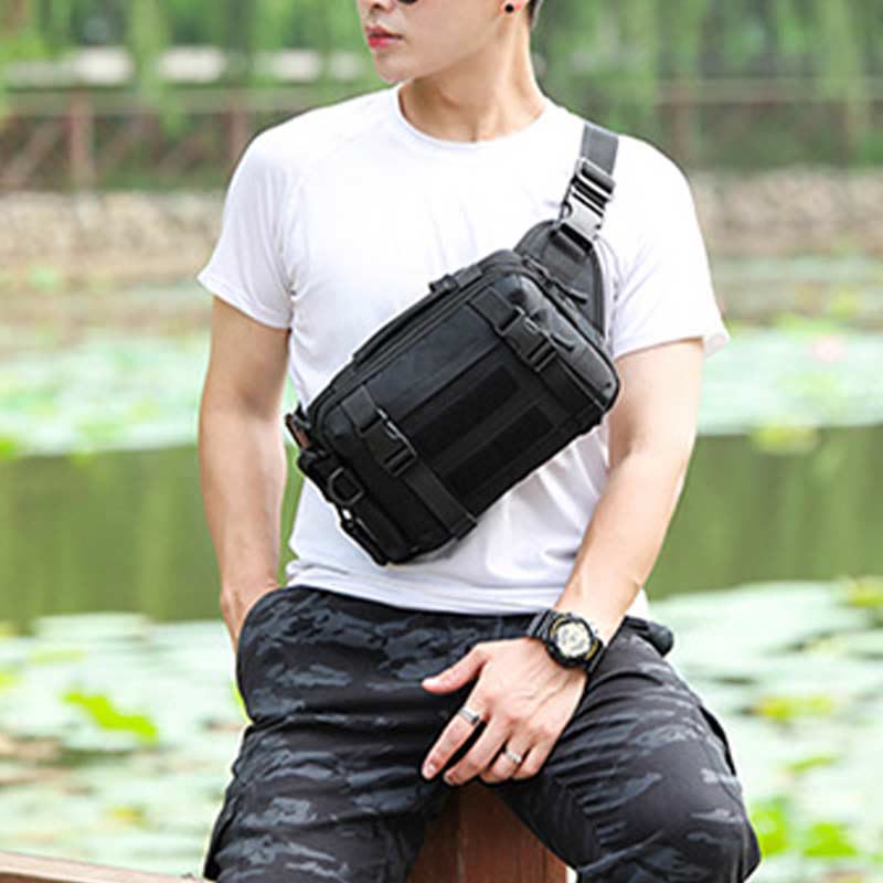 Große Camo Tactical Bag für Sport Nylon Umhängetasche Hüfttasche