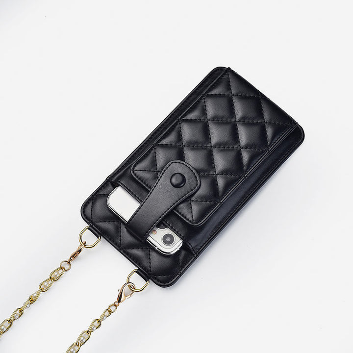 Elegante kleine Umhängetasche fürs Telefon mit Prägung