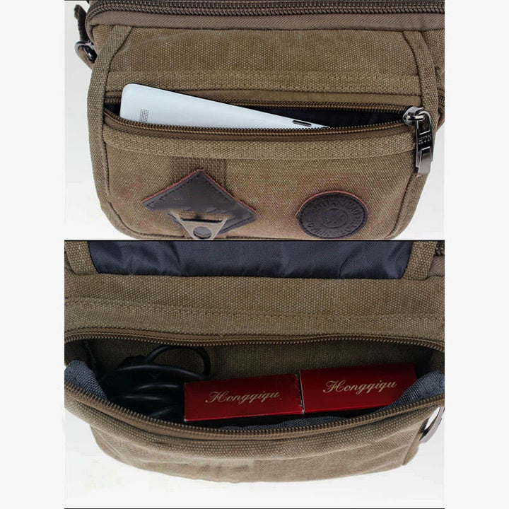 Canvas Gürteltasche Outdoor Reiten Herren Sport Hüfttasche