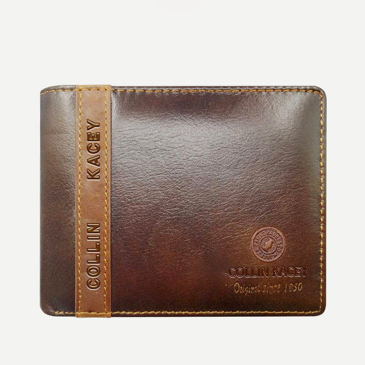 Herren Retro Bifold Kurze Geräumige Leder Geldbörse Multi Style Optionals