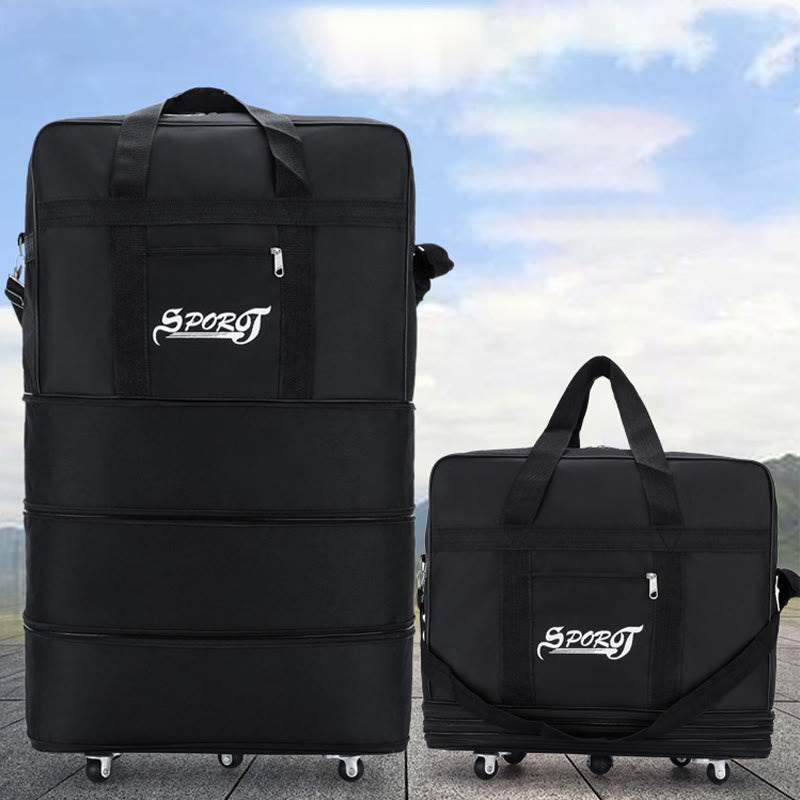 Erweiterbare Spinner Rad Reise Rolling Tote Gepäck Tasche Seesack