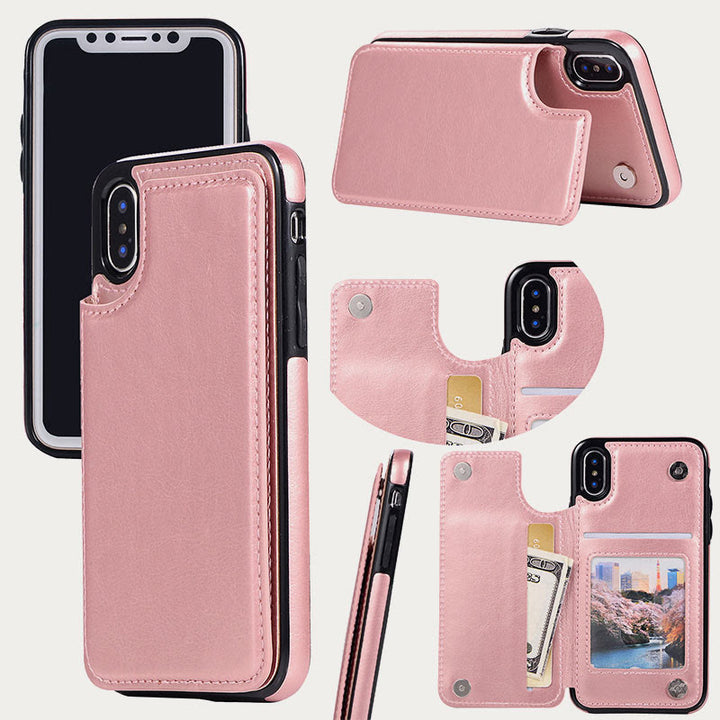 Handyhülle für iPhone 13/14 Samsung S22/S20 Magnetische Brieftaschenhülle