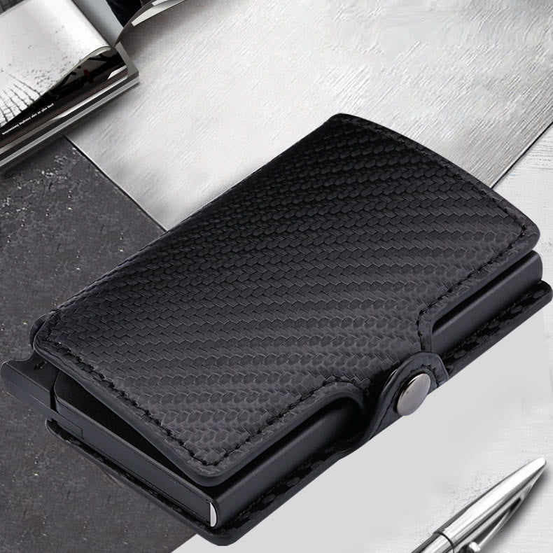 RFID-Mini-Slim-Geldbörse mit Kartenetui aus Metall