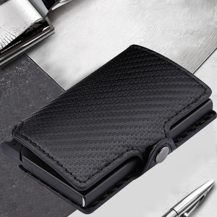 RFID-Mini-Slim-Geldbörse mit Kartenetui aus Metall