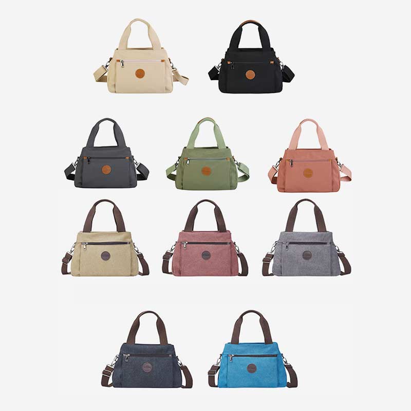 Umhängetasche mit großem Fassungsvermögen und mehreren Taschen
