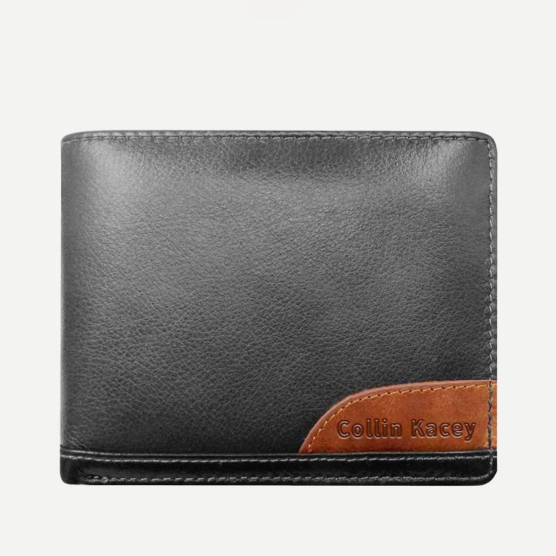 Herren Retro Bifold Kurze Geräumige Leder Geldbörse Multi Style Optionals