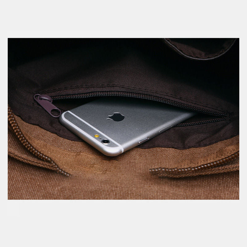 Retro Business Messenger Bag mit mehreren Taschen