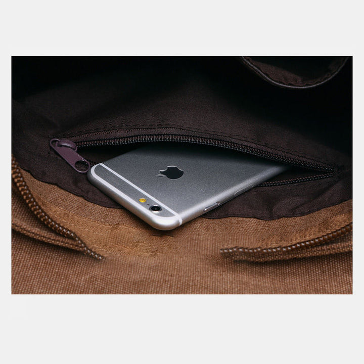 Retro Business Messenger Bag mit mehreren Taschen