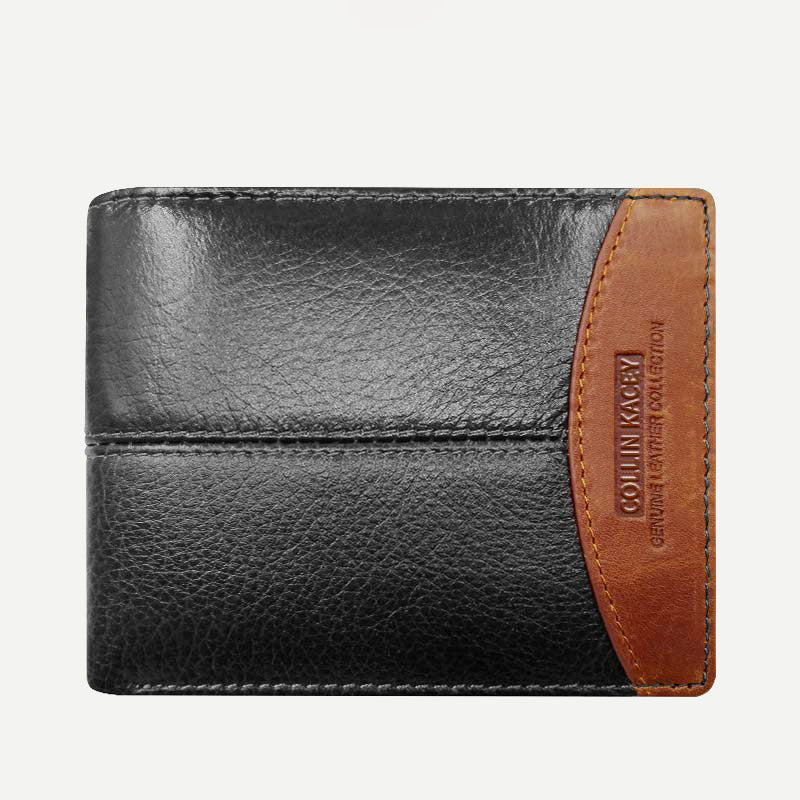 Herren Retro Bifold Kurze Geräumige Leder Geldbörse Multi Style Optionals