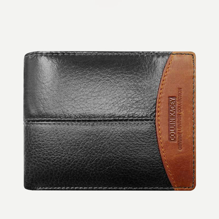 Herren Retro Bifold Kurze Geräumige Leder Geldbörse Multi Style Optionals