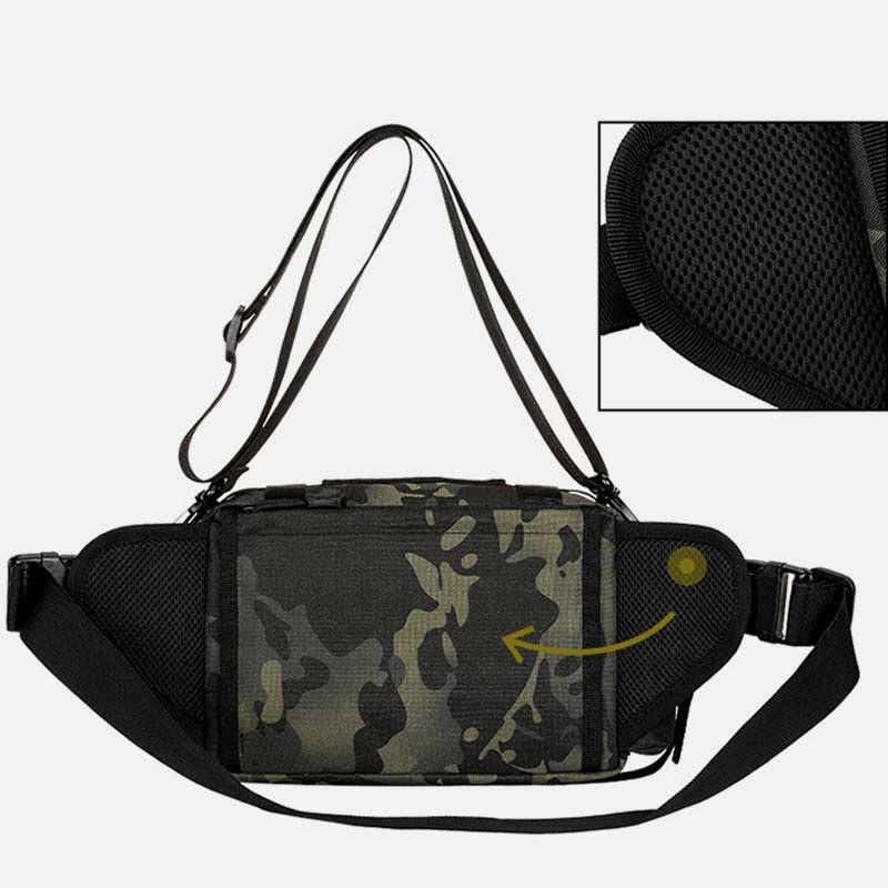 Große Camo Tactical Bag für Sport Nylon Umhängetasche Hüfttasche