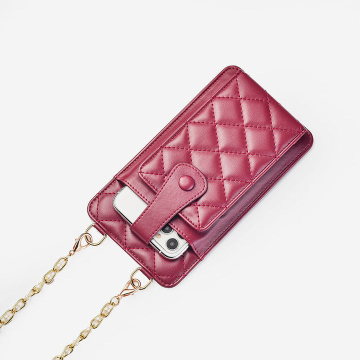 Elegante kleine Umhängetasche fürs Telefon mit Prägung