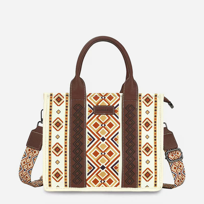 Retro Bohemian Tote für Damen, elegante Umhängetasche, Handtasche