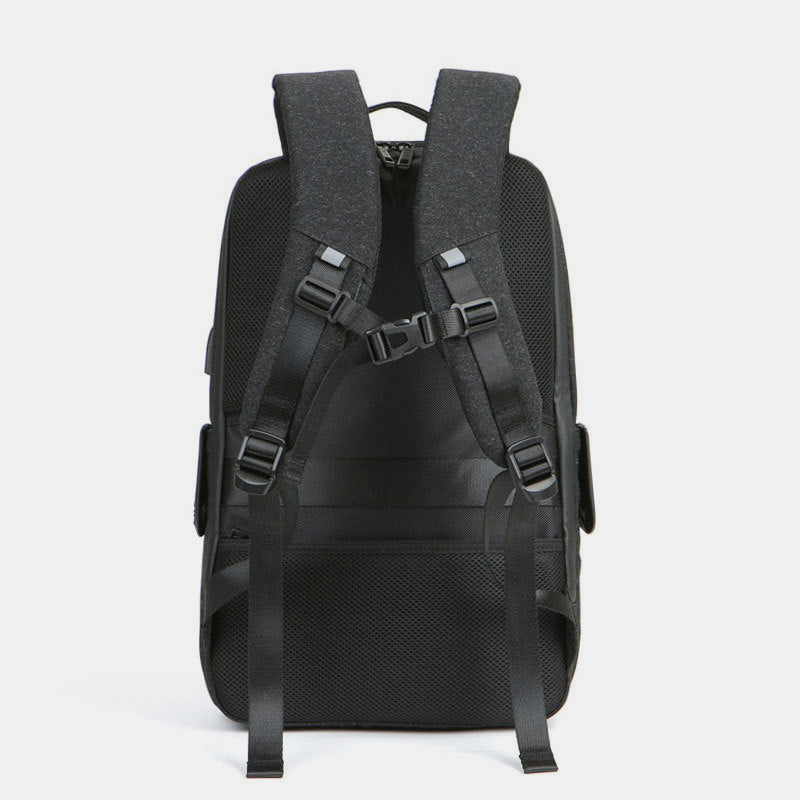 Robuster 15-Zoll-Business-Laptop-Rucksack für unterwegs mit USB-Ladeanschluss und Kopfhöreranschluss