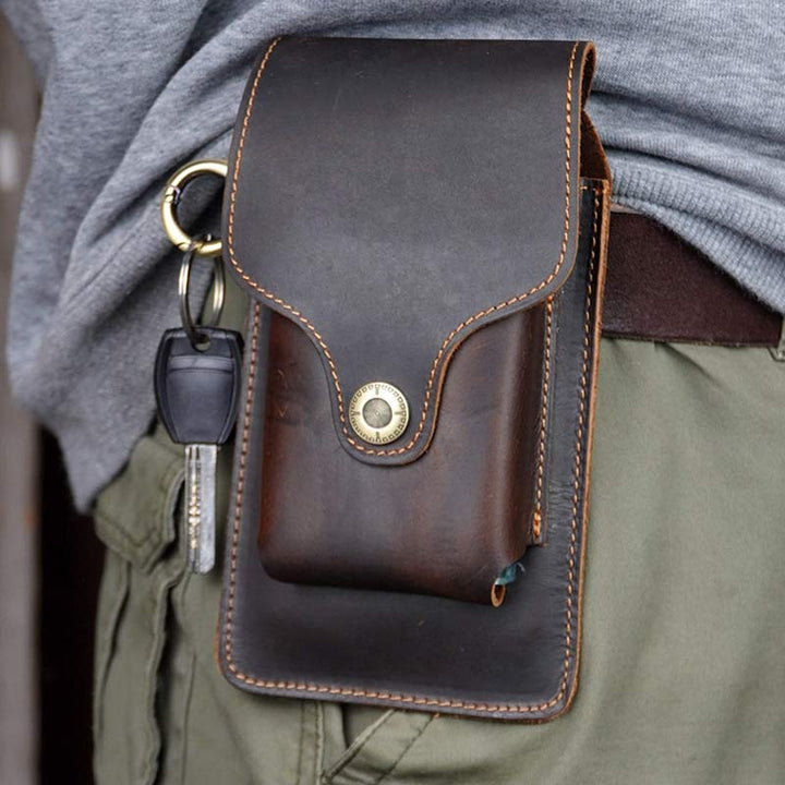 Echtleder Holster für Gürtel Universelle Handyhülle am Gürtel