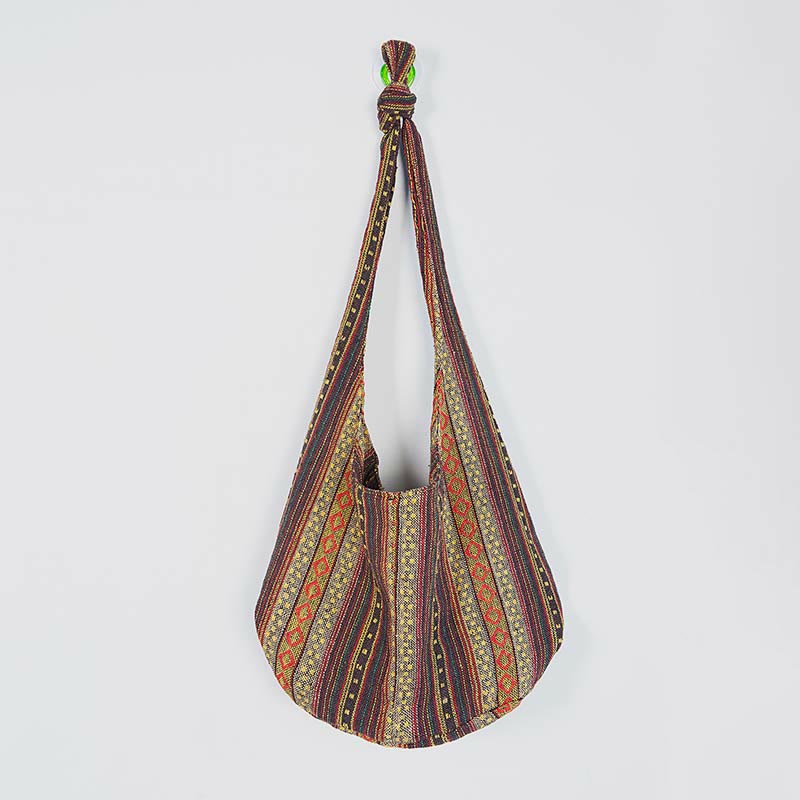 Große Jacquard Canvas Tote Stilvolle Student Umhängetasche für Frauen