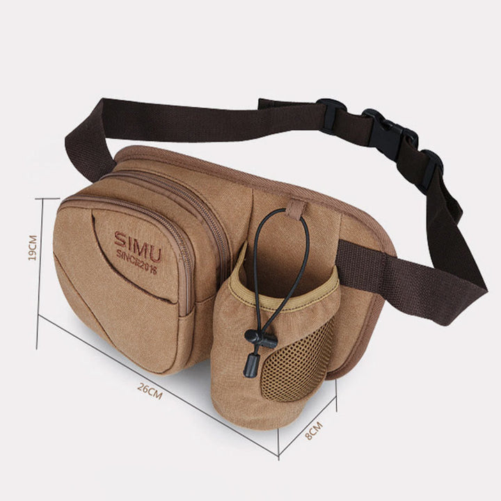 Kleine Hüfttasche für Herren, für Outdoor-Reiten, Canvas-Sporttasche