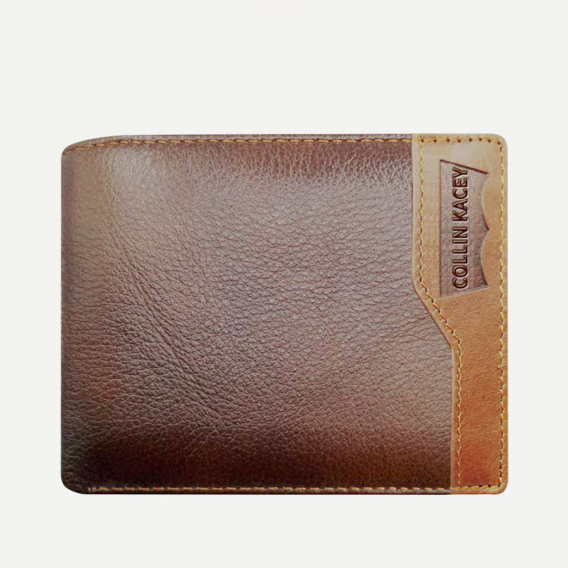 Herren Retro Bifold Kurze Geräumige Leder Geldbörse Multi Style Optionals