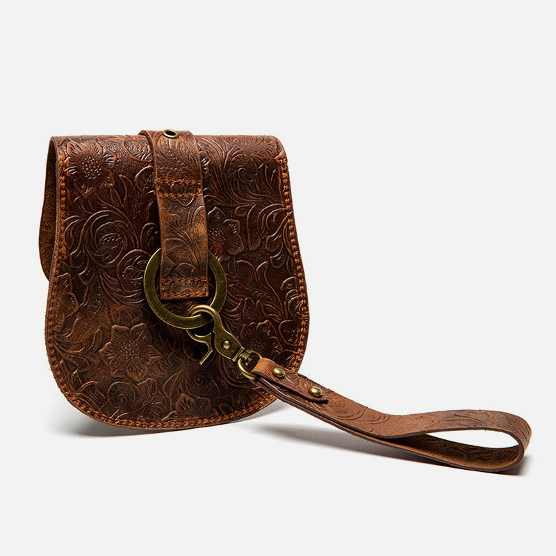 Retro-Umhängetasche für Damen mit Steampunk-Prägung, Umhängetasche mit Kette